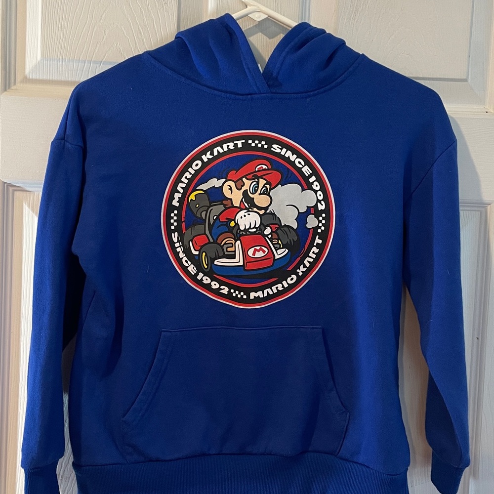 Mario Kart Size 10 Boys Hoodie